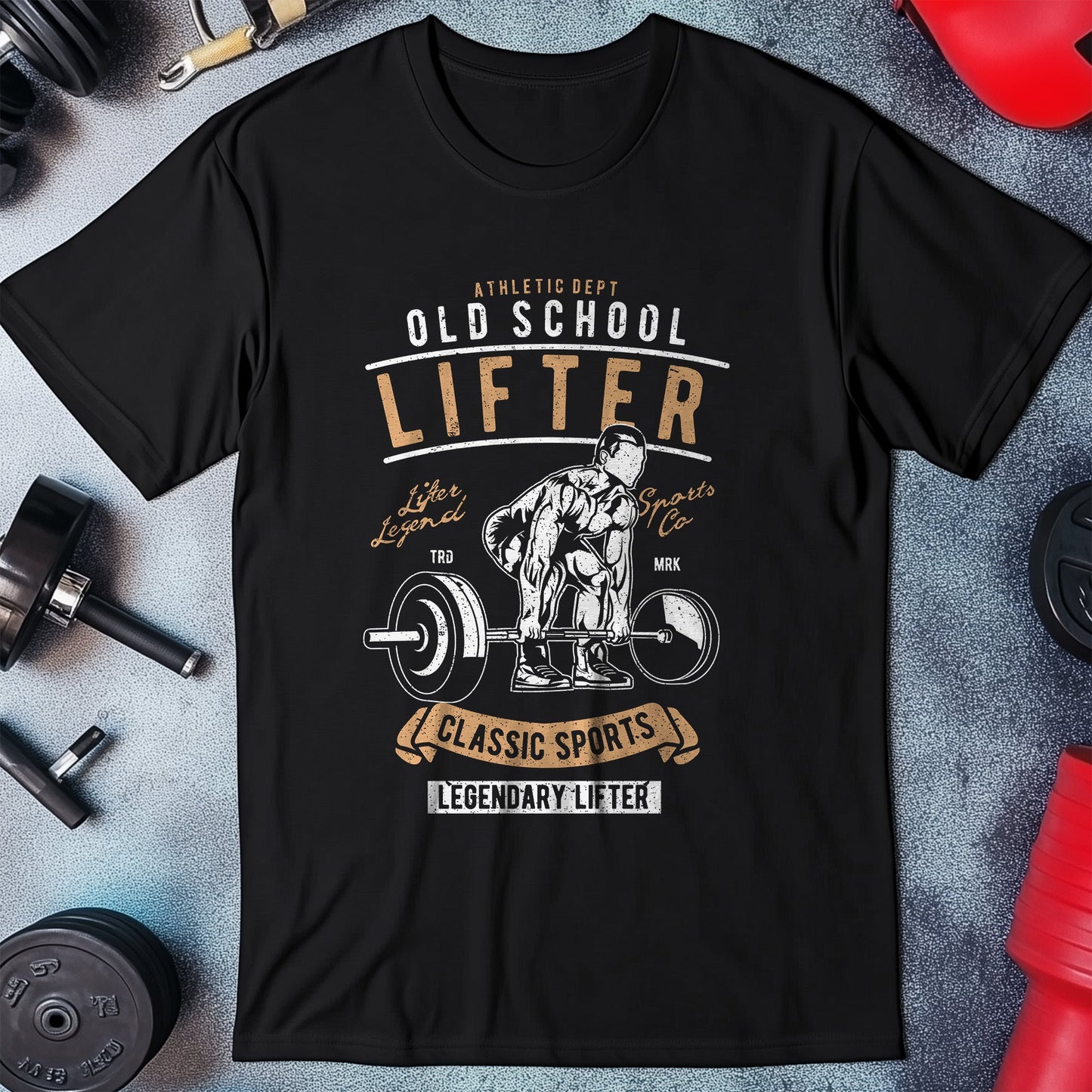 Old School Lifter T-Shirt - Vintage
